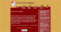 Desktop Screenshot of homealonepetsitters.ca