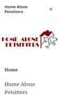 Mobile Screenshot of homealonepetsitters.ca